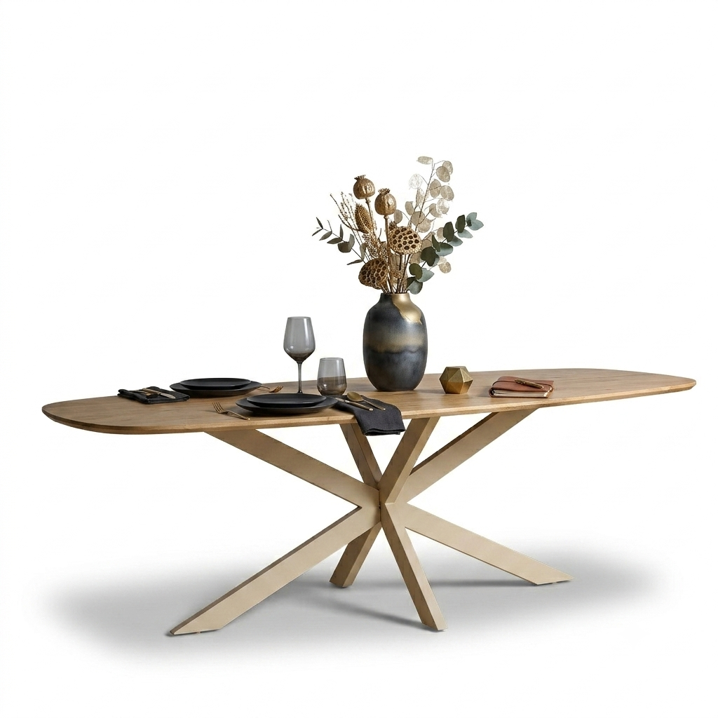 Solis Dining Table (180 cm, Wood, Round)
